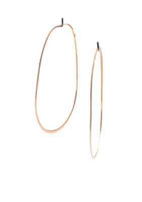 Michael Kors Jewelry Rose Gold Large Orbital Whisper Hoop