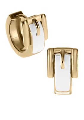 Michael Kors Jewelry Bedford Buckle Huggie Earring