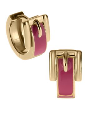 Michael Kors Jewelry Bedford Buckle Huggie Earring