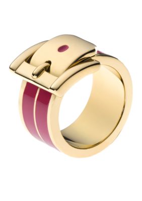 Michael Kors Jewelry Gold and Zinnea Buckle Ring