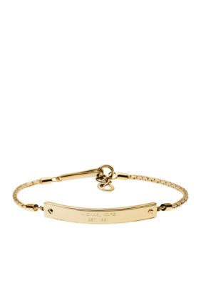 Michael Kors Jewelry Gold Logo ID Bracelet