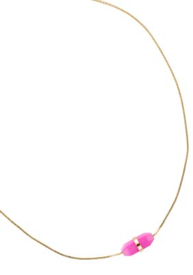 Michael Kors Jewelry Pink Geode Necklace