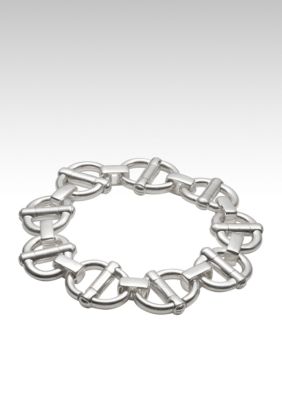 Fossil&reg; SilverD Link Stretch Bracelet