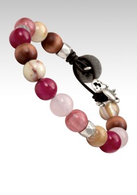 Fossil&reg; Cotton Candy Pink Bead Bracelet