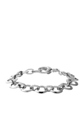 Fossil Silver with Glitz Charm Starter Bracelet