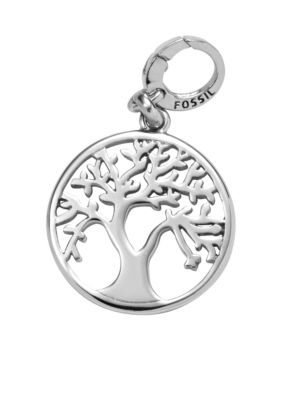 Fossil Tree Cutout Charm