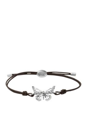 Fossil Butterfly Adjustable Wrist Wrap