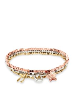 Fossil Set of Three Stretch Bracelets