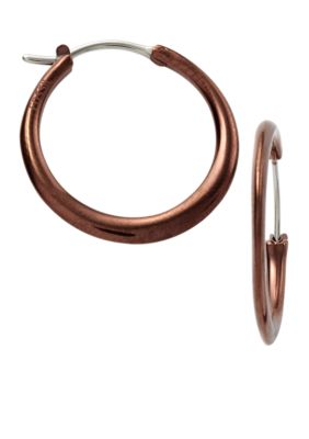 Fossil Small Circle Hoop