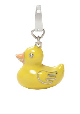 Fossil Yellow Rubber Ducky Charm