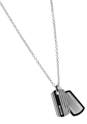 Fossil Men's Dog Tag Necklace