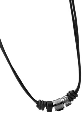 Fossil Men's Leather Necklace