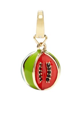 Fossil Goldtone Watermelon Charm