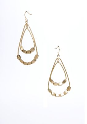 Kenneth Cole New York Gold-Tone Orbital Teardrop Earrings
