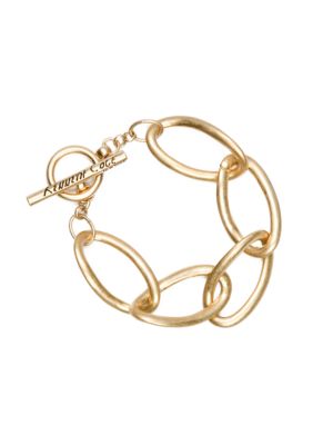 Kenneth Cole New York Gold-Tone Link Toggle Bracelet