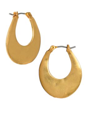 Kenneth Cole New York Small Oval Hoop Earrings