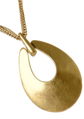 Kenneth Cole New York Gold Pendant Necklace