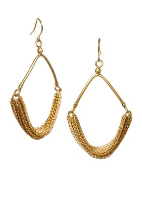 Kenneth Cole New York Gold Multi Chain Chandelier Earring