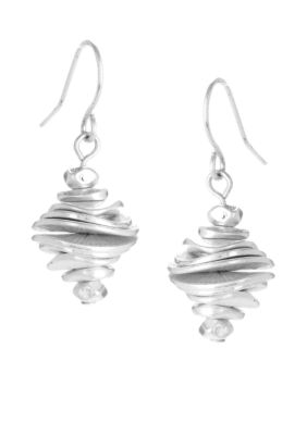Kenneth Cole New York Stacked Disc Drop Earrings