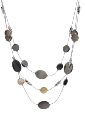Kenneth Cole New York Shell Bead Illusion Necklace