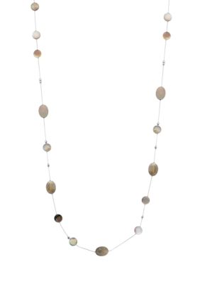 Kenneth Cole New York Shell Bead Long Illusion Necklace