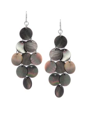 Kenneth Cole New York Shell Circle Chandelier Earrings
