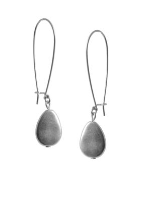Kenneth Cole New York Silver Teardrop Earrings