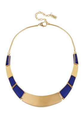 Kenneth Cole New York Half Moon Frontal Necklace