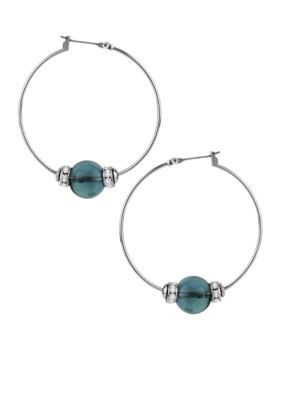 Kenneth Cole New York Bead Hoop Earrings