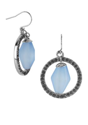 Kenneth Cole New York Faceted Bead Orbital Earrings