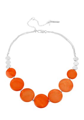 Kenneth Cole New York Coral Shell Frontal Necklace