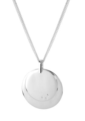 Kenneth Cole New York Silver Layered Circle Pendant