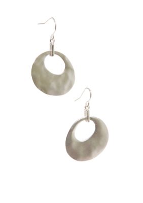 Kenneth Cole New York Hammered Drop Earrings