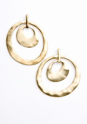 Kenneth Cole New York Orbital Double-Drop Earrings