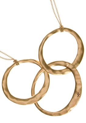Kenneth Cole New York Goldtone 3-Circle Necklace