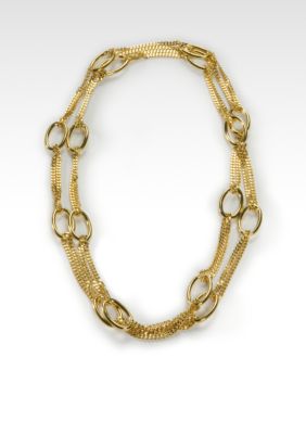 Kristin Davis Gold Oval Link Necklace