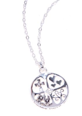 Belk Silverworks Faith Friendship Family Love Pendant