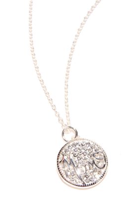 Belk Silverworks Mom Crystal Pendant Necklace