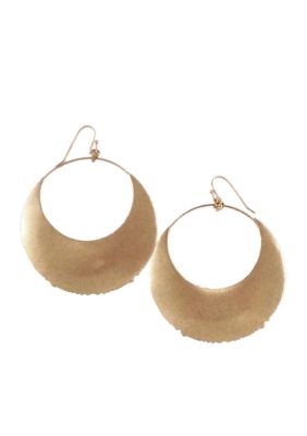 Jessica Simpson Moonshape Hoop Earring