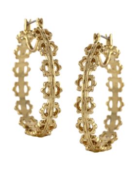 Jessica Simpson Chic Frills Earrings