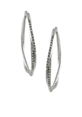Jessica Simpson Twist Hoop Earrings
