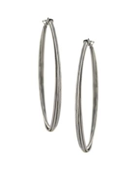 Jessica Simpson Basic Hoop Earrings