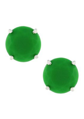 Jessica Simpson Green Tropic Nights Stud Earrings