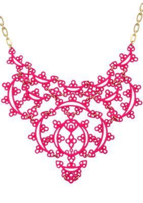 Jessica Simpson Eyelet Statement Necklace