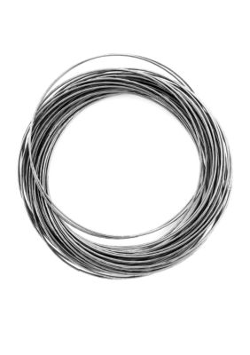 Jessica Simpson Silver Twisted Bangle Set