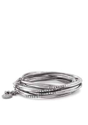 Jessica Simpson Silver Bangle Set