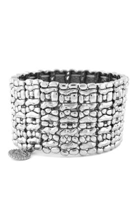 Jessica Simpson Silver Bangle Bracelet