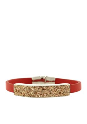 Jessica Simpson Wild Side Coral and Peach Bracelet