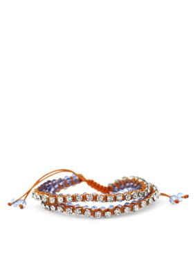 Jessica Simpson Orange Tropic Nights Double Bracelet