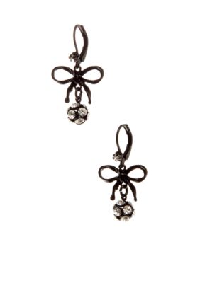 Betsey Johnson Bow Drop Earring